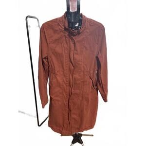 Anthropologie Rust Orange Long Sleeve Utility Jacket